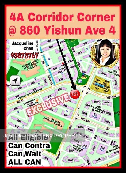 Blk 860 Yishun Avenue 4 (Yishun), HDB 4 Rooms #189176072